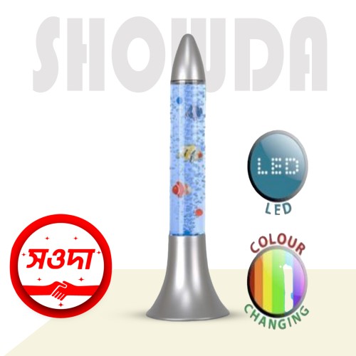 Rocket Aquarium Color Changing LED Fish Water
